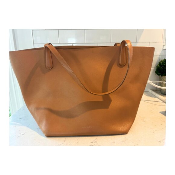 Mansur Gavriel Everyday Soft Tote Bag in Camel Brown - Picture 4 of 9